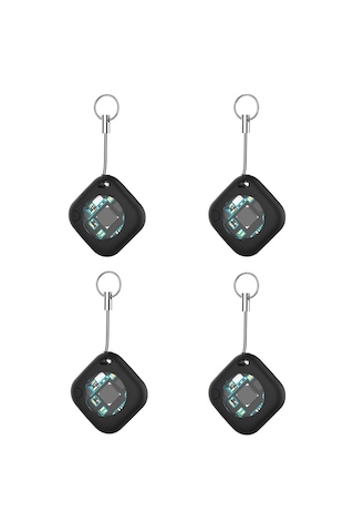 Geeroyoo 4 Adet Siyah Mini Bulucu Akıllı Kayıp Önleyici Cihaz