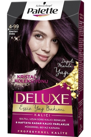 Palette Deluxe 4 - 99 Patlıcan Moru X 2 Adet Saç Boyası
