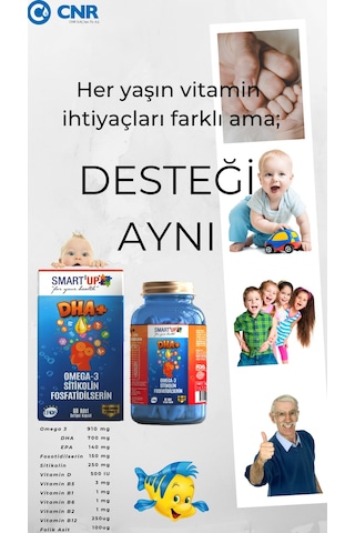 Smart Up Dha+ Omega-3 Soft Gel 30 Kapsül