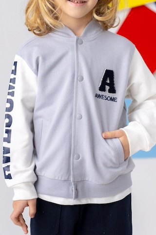 Zeyland Unisex Çocuk Kolej Ceket Gri Melanj