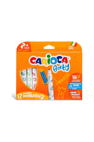 Carioca Jumbo Bebek Süper Yıkanabilir Keçeli Boya Kalemi  12'Li