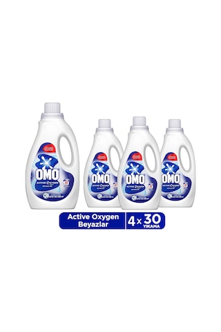 Omo Active Oxygen Sıvı Deterjan 4 x 1500 ML