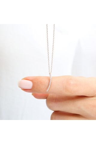 Pırlanta Montür Zarif Dalga Rose Renk İkili Gümüş Set