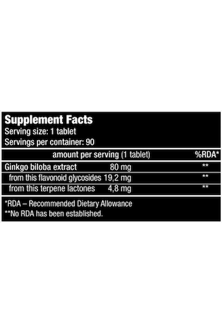 Biotech Usa Ginkgo Biloba 90 Tablet