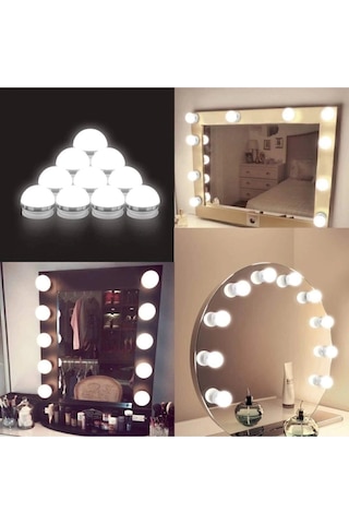 Hollywood Tarzı Lamba Makyaj Masası Banyo Aynası Aydınlatma Glrshop Çok Renkli