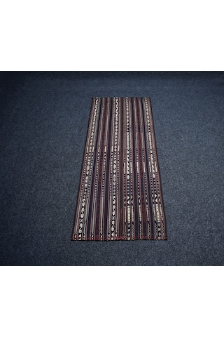 Zehra Abla Halı Antika El Dokuma Seçkin Şavak Yün Kilim 6981 Çok Renkli