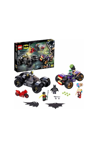 LEGO DC 76159 Comics Super Heroes Joker'in Üç Tekerlekli Motosiklet Takibi 440 Parça
