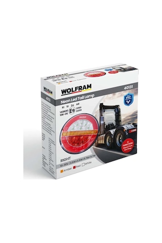 Led Yuvarlak 4 Fonksiyonlu Stop-sinyal-park-geri Vites 10-30v E9 Belgeli Sağ