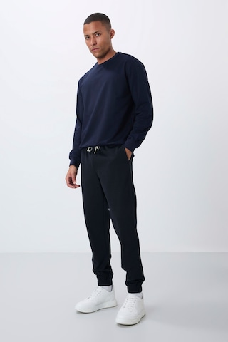 Tommy Life İndigo Yüzeyi Dokulu Standart Fit Erkek Eşofman Alt - 82156 İndigo