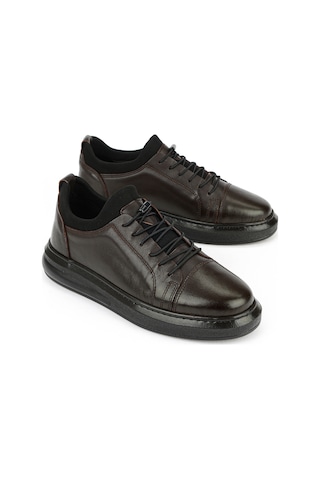 Ziya Erkek Hakiki Deri Sneaker 161423z79 Kahve 161423z79 300 40