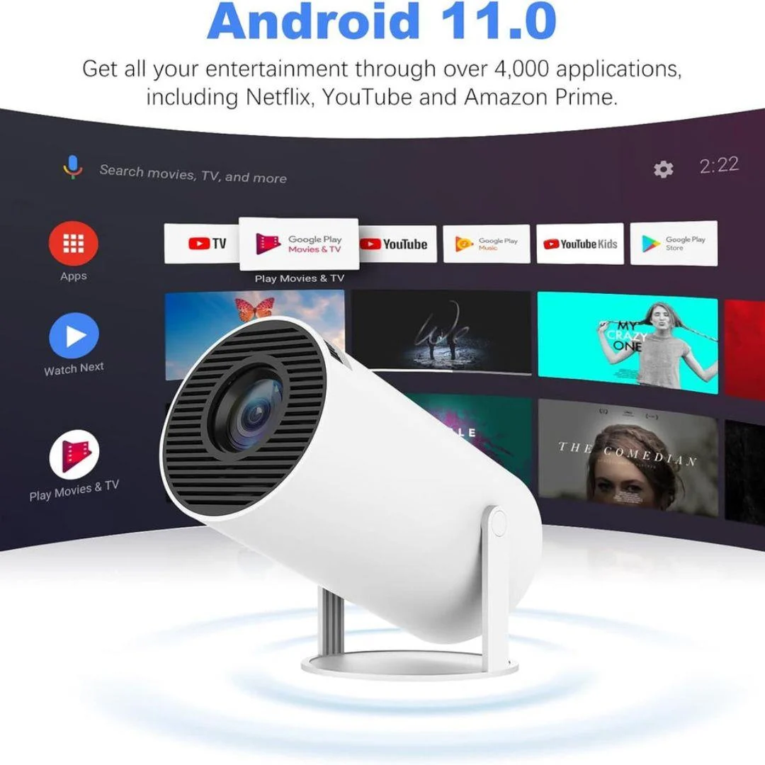 Hy300 Pro Android Tv Özellikli Taşınabilir Projektör