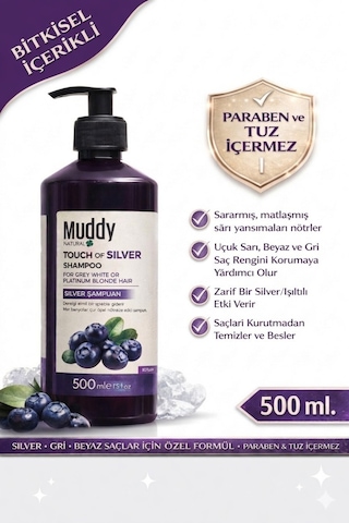 Muddy Touch Of Silver Shampoo 500 ML