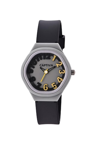 Captiva 30 Mt Suya Dayanıklı Analog Silikon Kordonlu Çoçuk Kol Saati Cp.yn.25.27 Gri