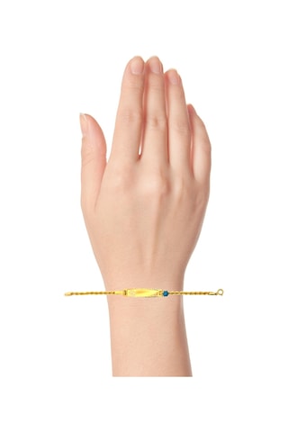 Cigold Taşlı Çocuk Bileklik 14 Ayar Altın 1.85 Gr Oa-c11203029268 Renkli Çok Renkli