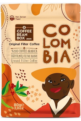 Altın Telve Coffee Bean Box Bi'dünya Filtre Kahve World Coffees 80'ler 6 x 80 G