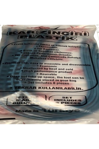 Araç Oto 8 Adet Plastik Lastik Kar Zinciri Araç Paleti 2cm
