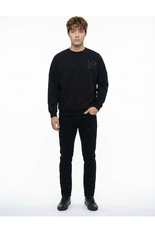 LOFT Oversize Erkek Sweatshirt Lf2041915 Q1.v1 Antrasit