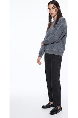 Mustang Antrasit Kadın Bisiklet Yaka Relaxed Sweatshirt M6wl-swt1543