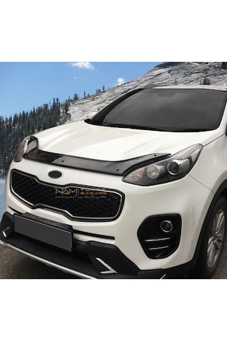 Kia Sportage Kaput Rüzgarlığı Koruma 2016 Üzeri Parlak Siyah