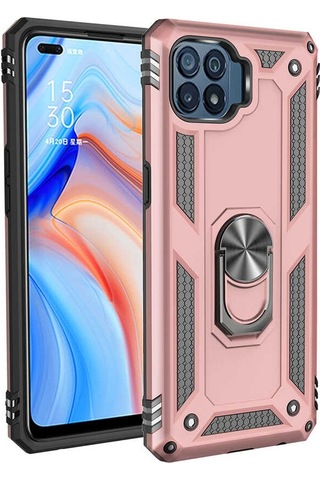 Rba Aksesuar Reno 4 Lite Kılıf Rba Vega Kapak - Mavi Mavi