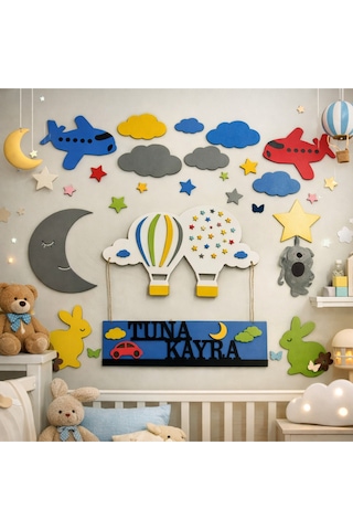 Çocuk Yada Bebek Odası İçin Kişiye Özel Duvar Süsü No60