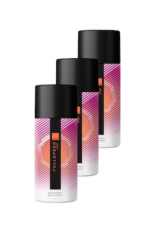 Full Speed Stop Erkek Sprey Deodorant 150 Ml. Üçlü Paket