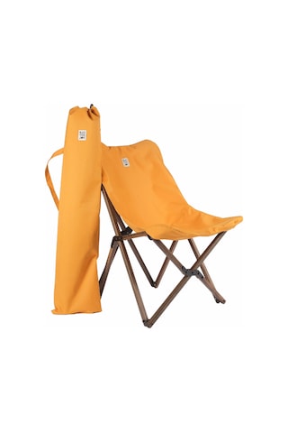 Bag The Joy Ahşap Antrasit İskelet - Hardal Kılıf Sandalye
