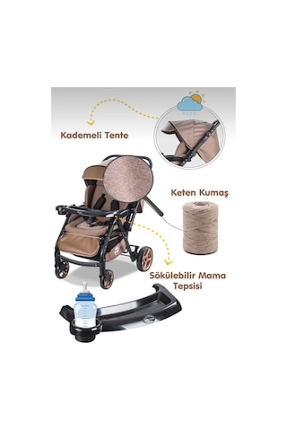 Baby Care Combo Maxi Pro Çift Yönlü Bebek Arabası