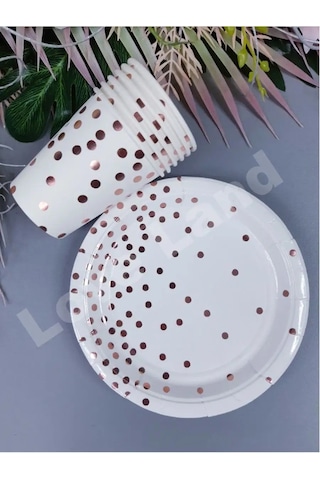Love Land Tek Kullanımlık Tabak Çanağı 12 Kişilik: 18 Cm Tabaklar, 250 Ml Bardaklar 168209224 Diğer