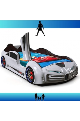 Bugatti Kapılı Arabalı Karyola Beyaz Diğer Bugatti Kapılı Arabalı Karyola Beyaz Diğer