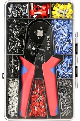 Hsc8 6-4 Terminal Sıkma Pensesi 1200 Adet Tel