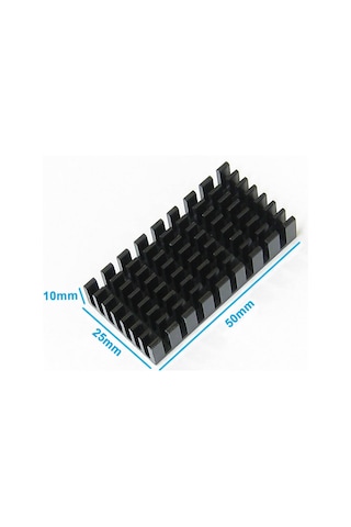 25mmx50mmx10mm Alüminyum Soğutucu Pasif Isı Emici Radyatör Peltier Led Elektronik Devre Entegre Vga