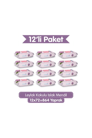 Paddlers Leylak Kokulu Islak Mendil 864 Yaprak (12x72) – Koli