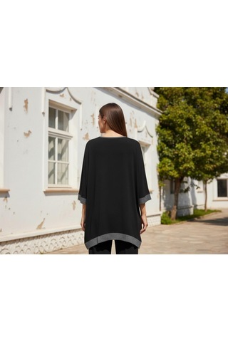 Füme Style Fü&me Style Kadın Asimetrik Detaylı Truvakar Kol Tunik Çok Renkli