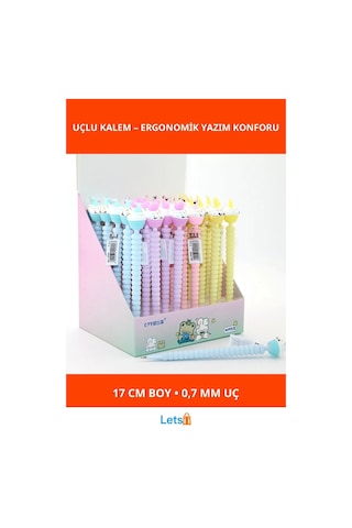 Kapkek Tasarımlı Ergonomik 07 Uçlu Kalem