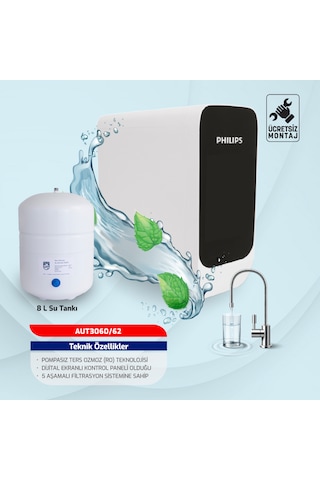 Philips Pompasız Su Arıtma Cihazı Aut3060/62