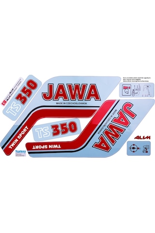 Jawa 350 Yazı Sticker Seti (397008813)