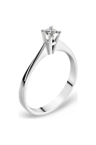 Chavin H Color 0.18 Carat Pırlanta Altın Tektaş Yüzük Bd63H