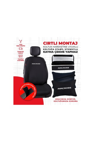 Citroen Aircross Nakışlı Otomind Oto Minderi Seti