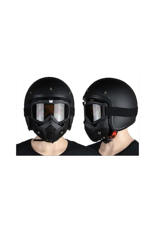 Jet Kask Maskesi Motosıklet Kask Maskesi