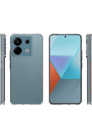 Xiaomi Uyumlu Redmi Note 13 Pro 5g Kapak 1mm Süper Silikon Şeffaf Kılıf