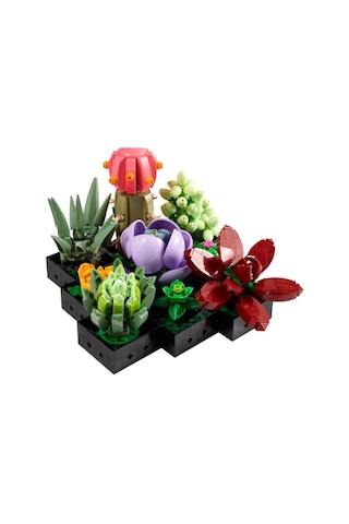 LEGO® Botanicals Sukulentler 10309 – Yetiskinler için 9 Bitki ve Saksi Içeren Dekoratif Yapay Çiçek Modeli Yapim Seti (771 Parça)