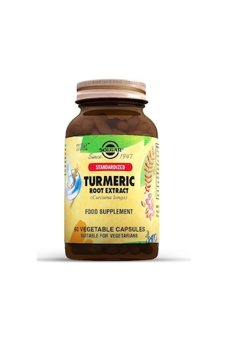 Solgar Turmeric Root Extract 60 Kapsül