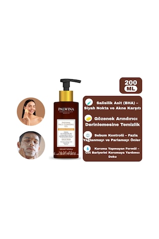 Palwina Cosmetics Salisilik Asitli Akne & Siyah Nokta Karşıtı Gözenek Sıkılaştırıcı Yüz Yıkama Jeli 200 ML