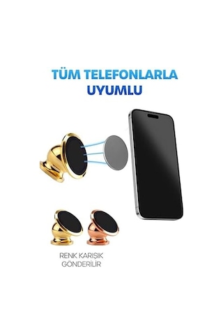 Havalandırma Araç İçi Mıknatıslı Telefon Tutucu Ayarlanabilir Yapışkanlı Araba Telefon Tutacağı