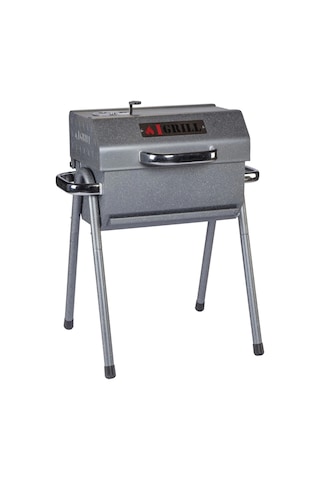 Igrıll Barbekü Cube 402 Mm Kömürlü Mangal Gri