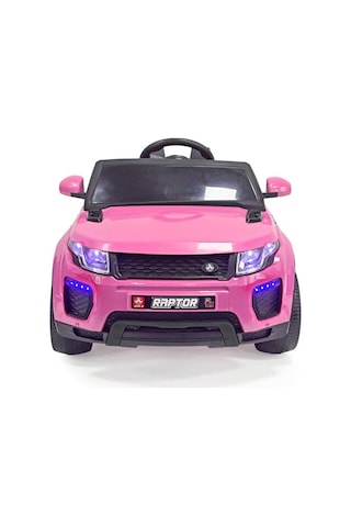 Akar Oyuncak Akar Raptor Akülü Araba Uzaktan Kumandalı 12 V Pembe