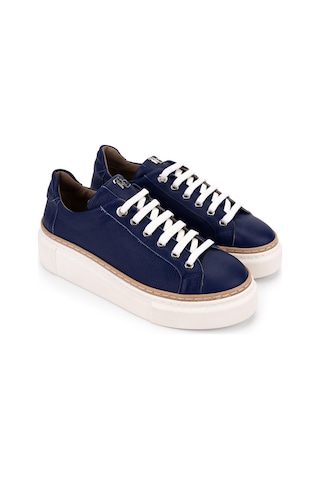 Tamer Tanca Kadın Hakiki Deri Mavi Sneakers & Spor Ayakkabı 1116 5022-09 Bn Ayk Sk25-26 Saks Fltr