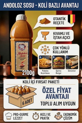 Andoloz Sosu 2100 G X 6 Adet - 1 Koli Koli Bazlı Avantaj Paketi