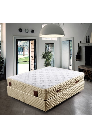 Setaymobilya Ortopedik Yatak, Diamond Bej Ortopedik Yaylı Yatak